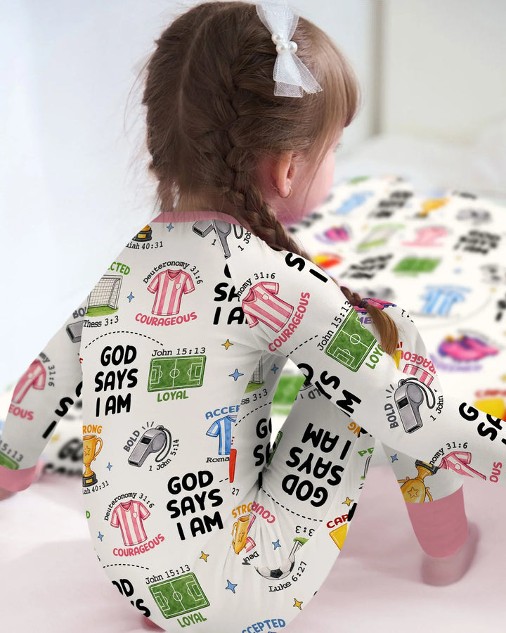 God Says I Am Soccer Bamboo Convertible Zippy