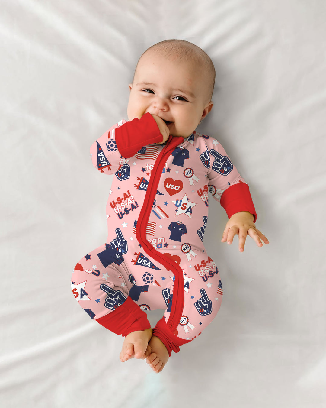 Soccer Party Team USA Bamboo Convertible Zippy