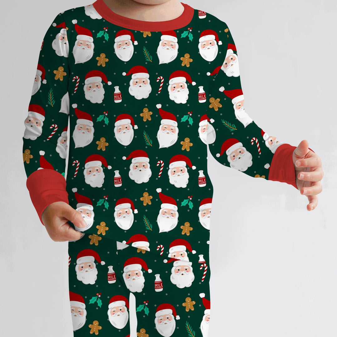 Christmas Sweet Santa Two Piece Long Sleeve Pajama Set
