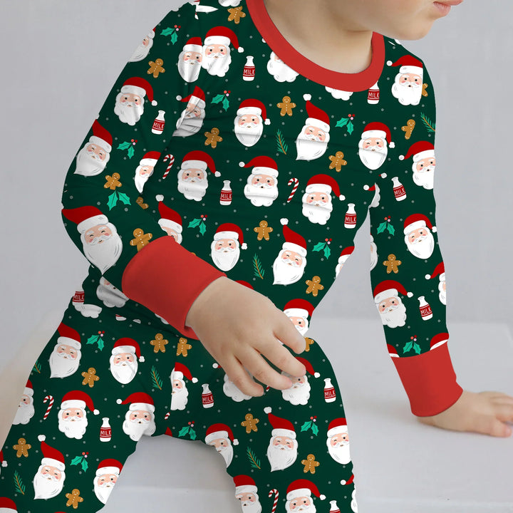 Christmas Sweet Santa Two Piece Long Sleeve Pajama Set