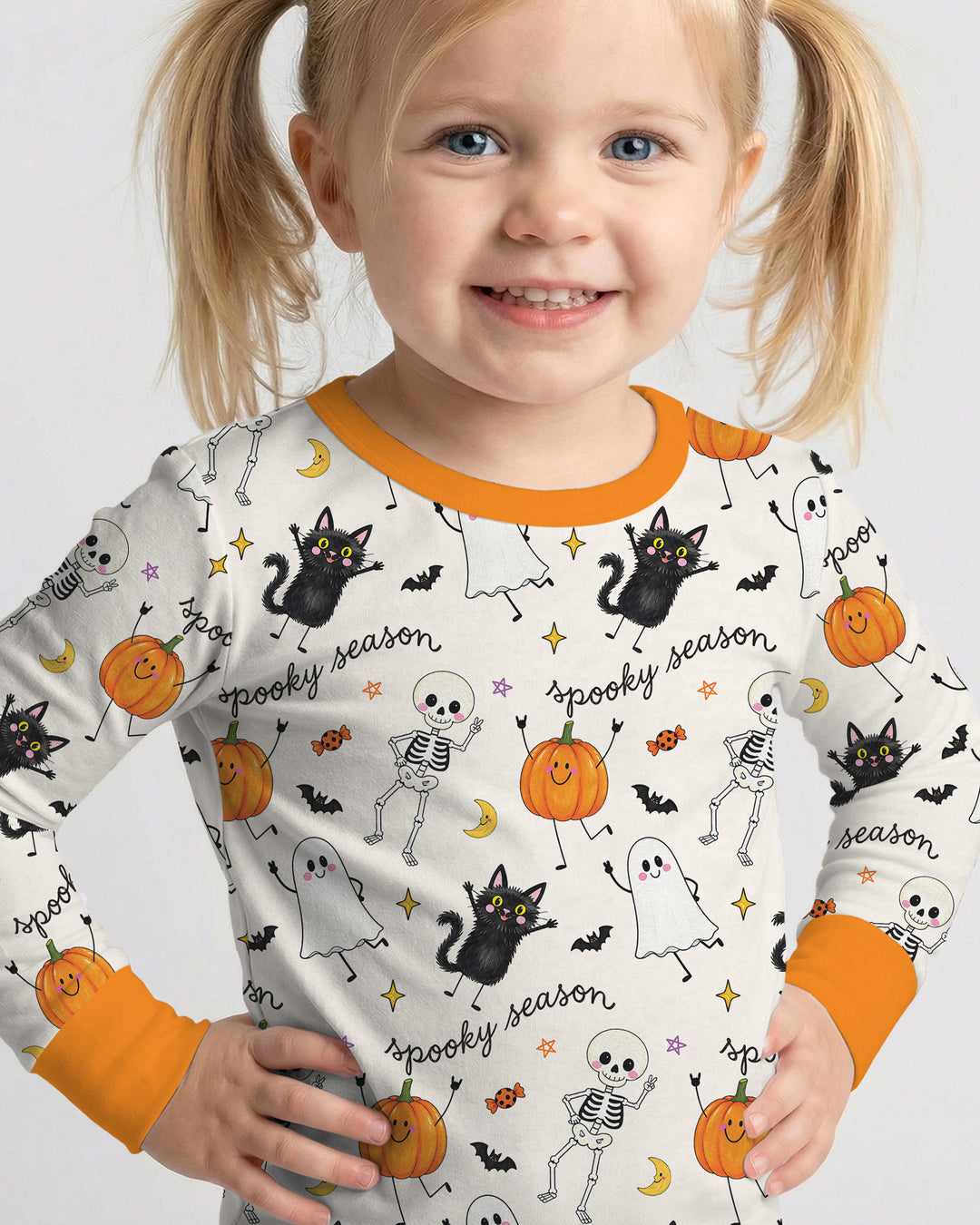 Conjunto de pijama de dos piezas de bambú con mangas largas, plantilla PERSONALIZADA