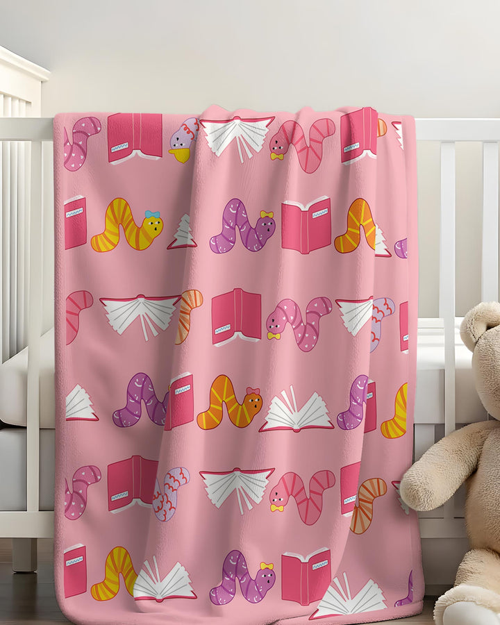Bookworm Family Matching Bamboo Blanket