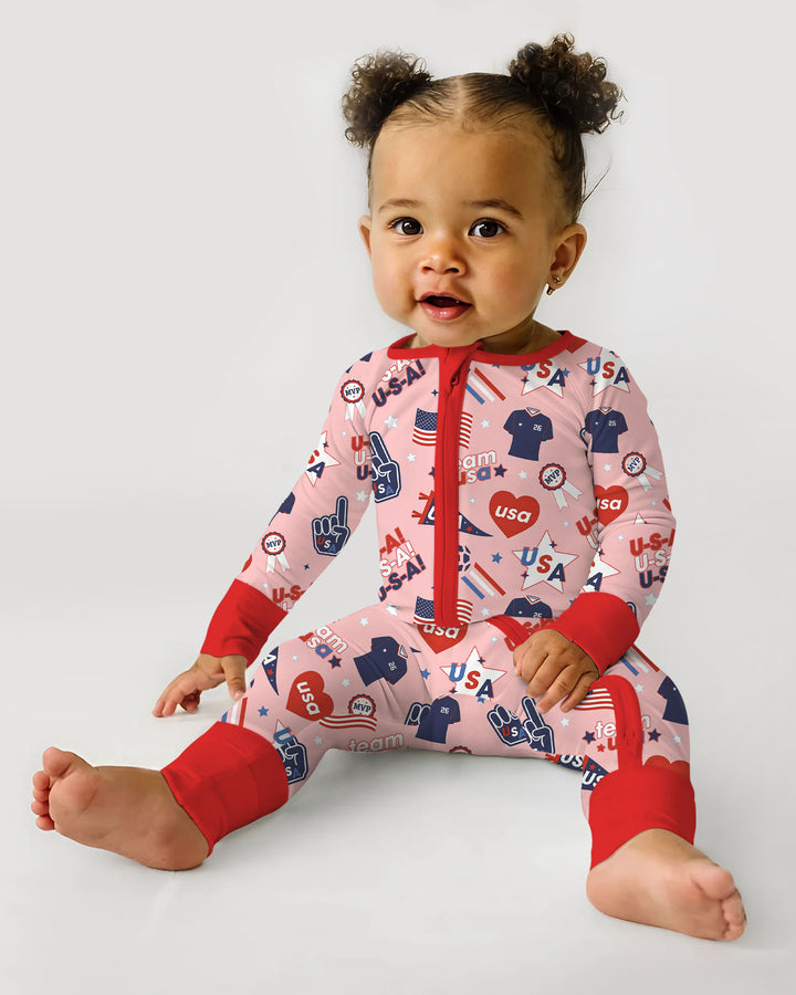 Soccer Party Team USA Bamboo Convertible Zippy