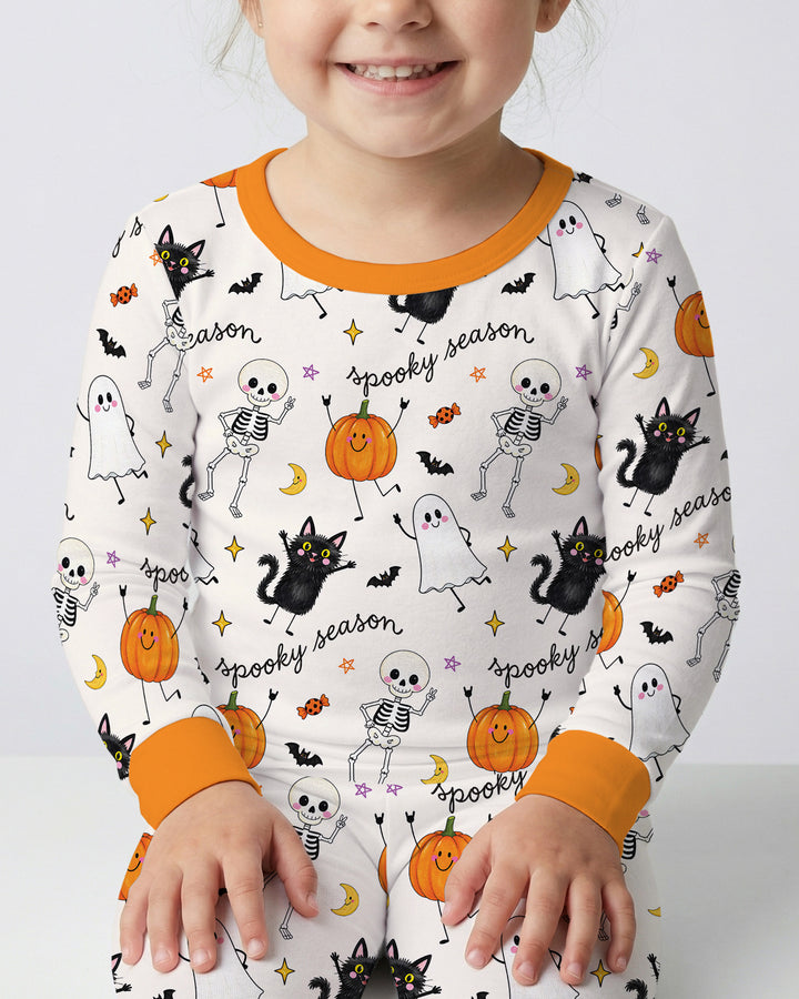 Conjunto de pijama de dos piezas de bambú con mangas largas, plantilla PERSONALIZADA