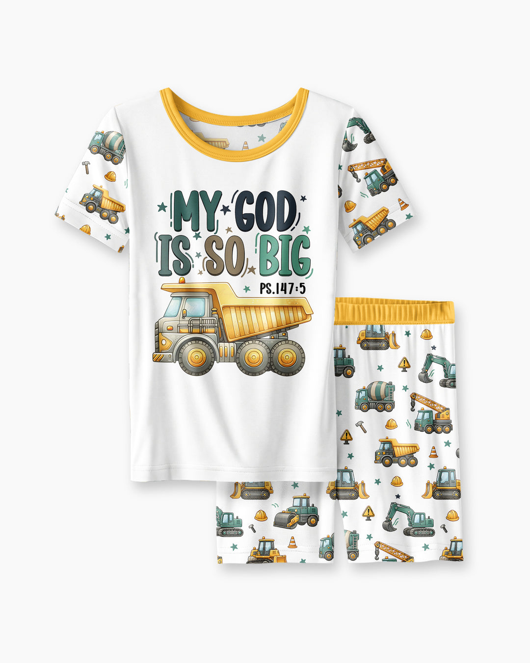 Conjunto de Pijama de Dos Piezas de Bambú con Mangas Cortas y Pantalones Cortos