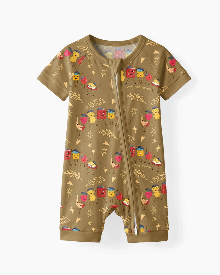 Let's Celebrate Rosh Hashanah Bamboo Shorty Zippy