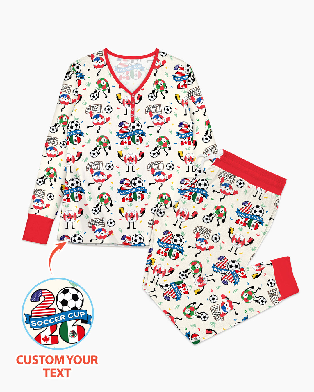 Soccer Squad 2026 Bamboo Women Pajama Set