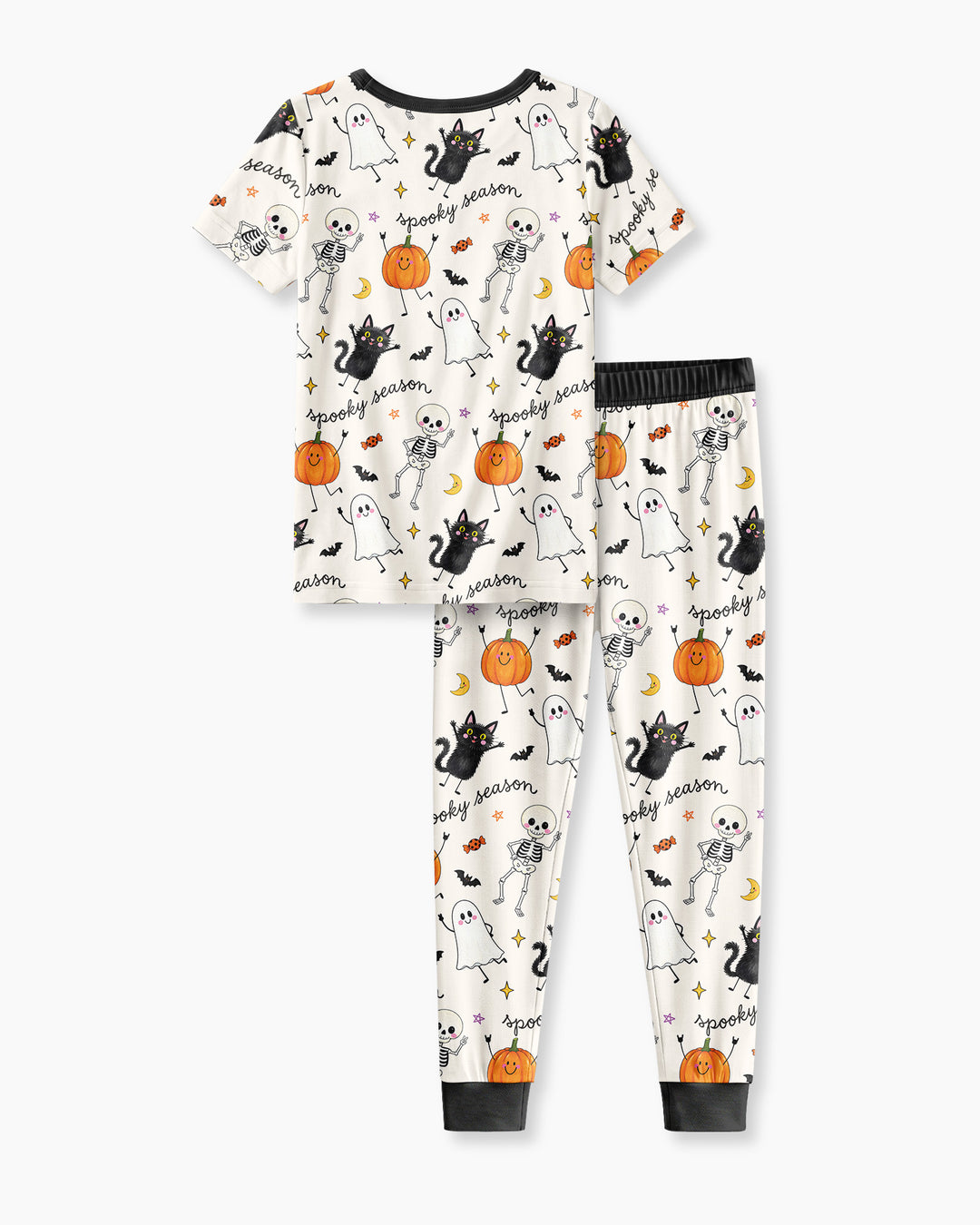 Conjunto de pijama de dos piezas de manga corta de bambú