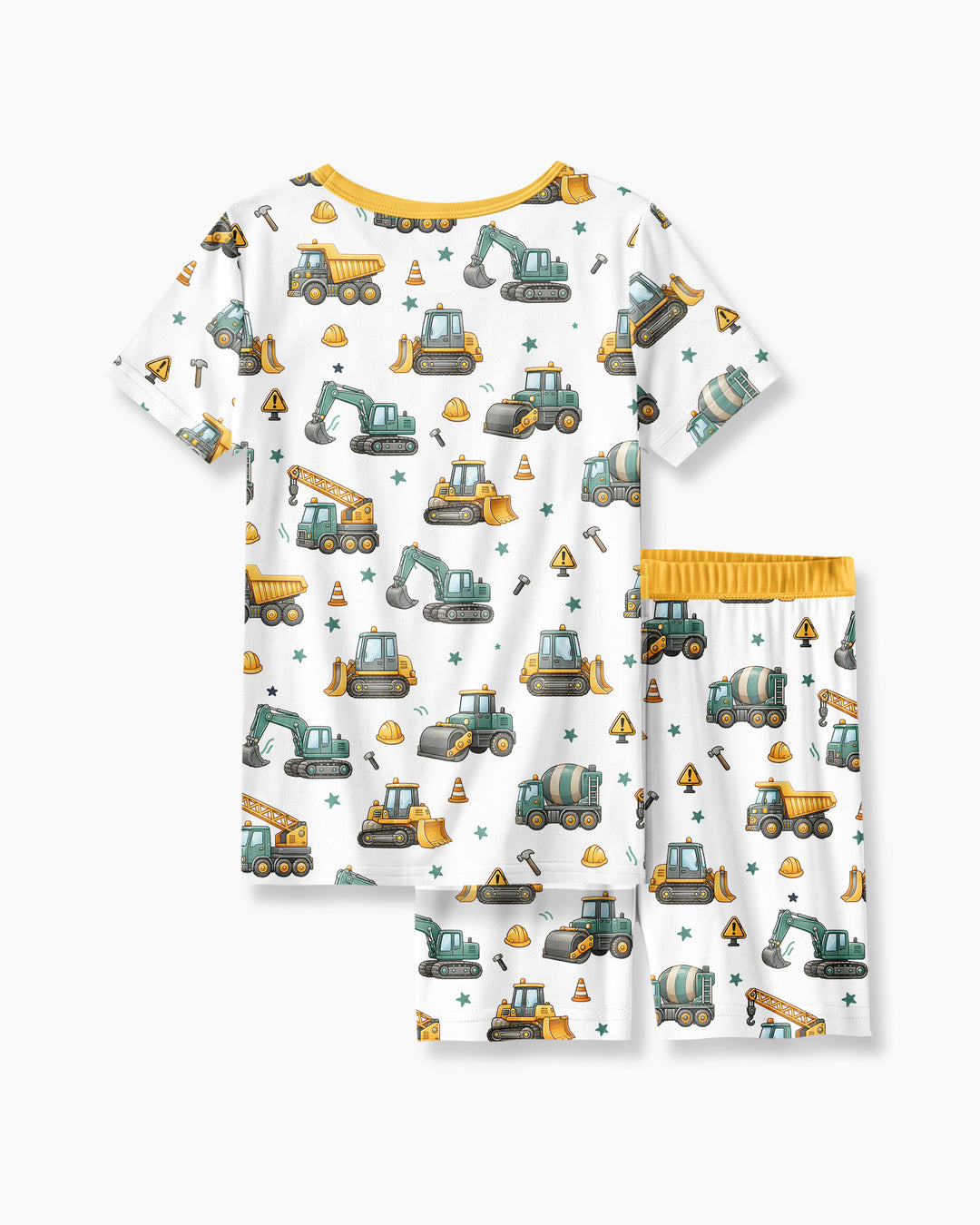 Conjunto de Pijama de Dos Piezas de Bambú con Mangas Cortas y Pantalones Cortos