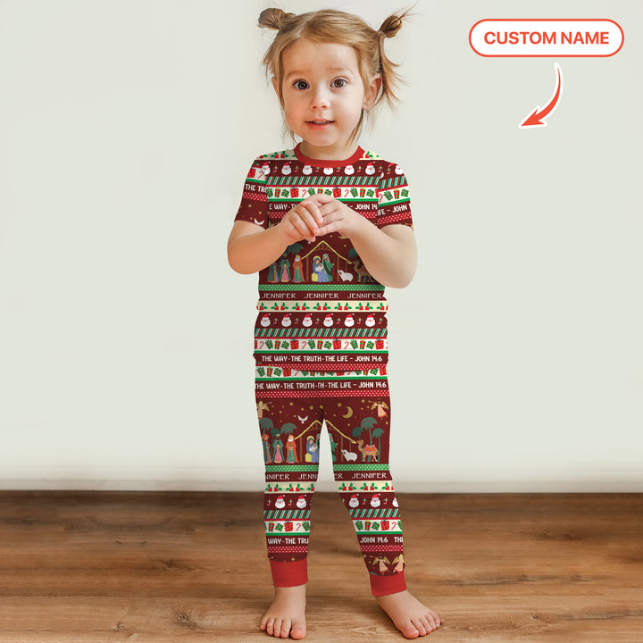Zweiteiliges, kurzärmliges Pyjama-Set mit Marienkäfern