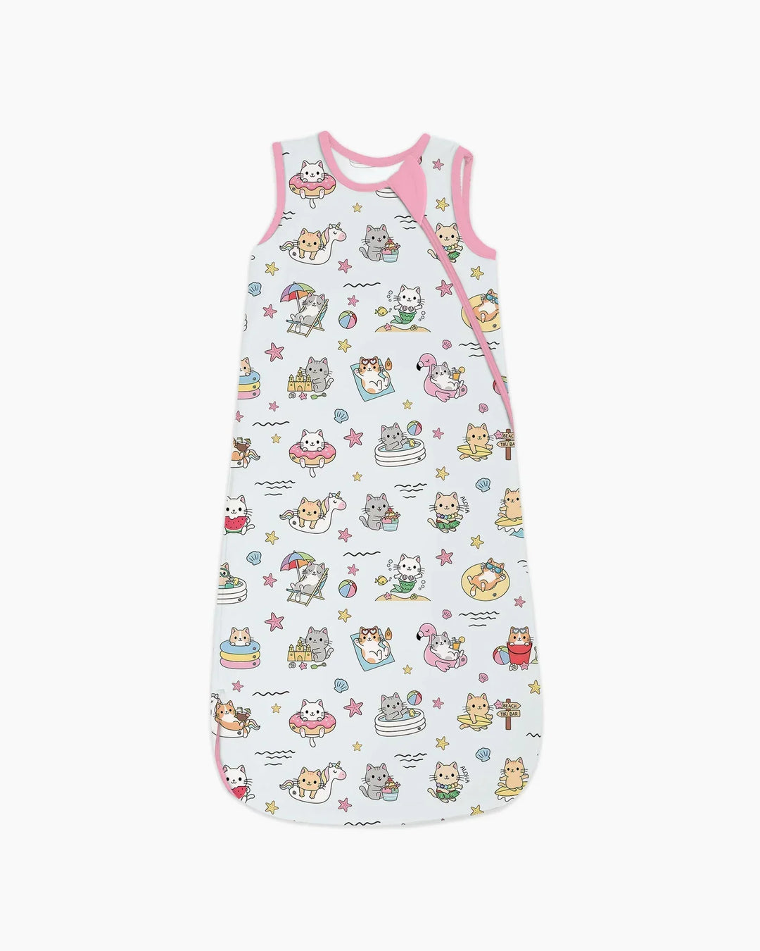 Kawaii Cats Summer Vacation Bamboo Sleep Bag