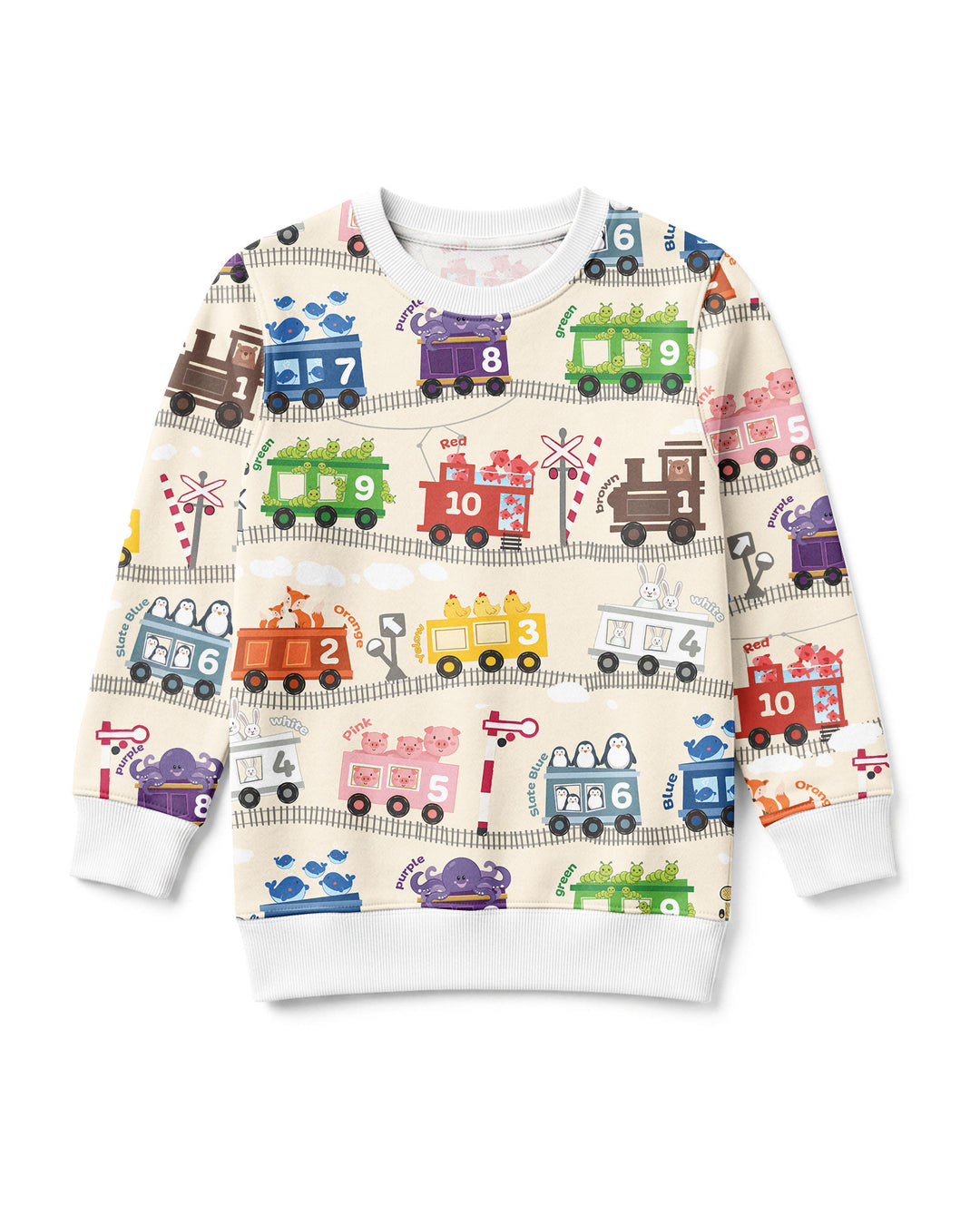 Sweatshirt mit Rundhalsausschnitt aus Bambusfaser