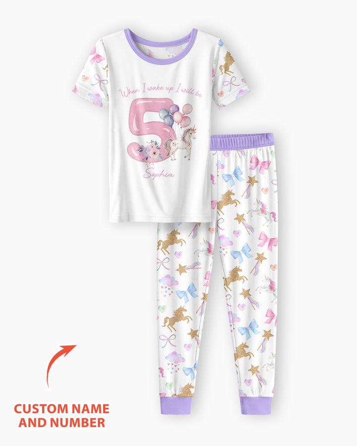 Zweiteiliges, kurzärmliges Pyjama-Set mit Marienkäfern