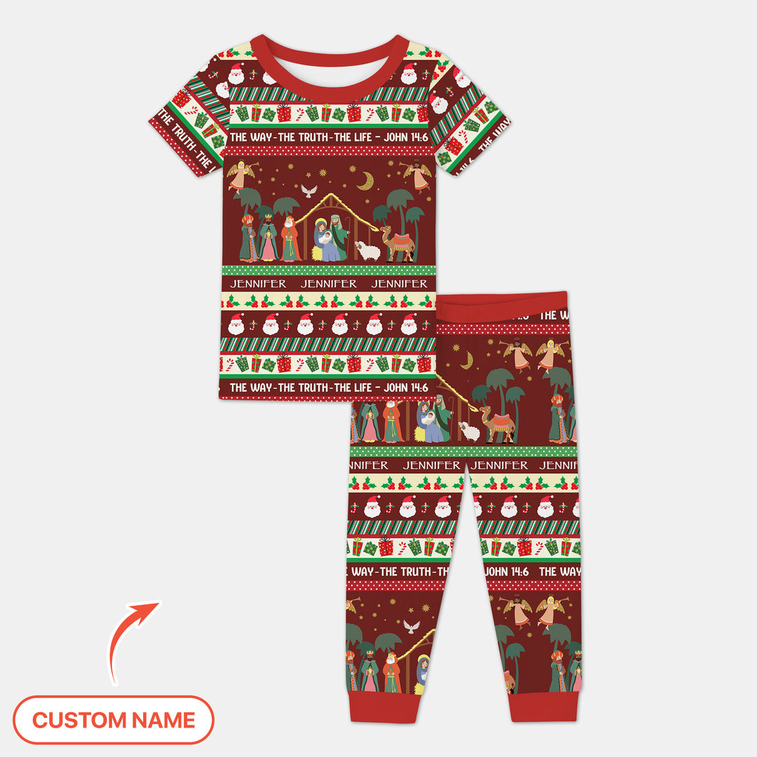 Zweiteiliges, kurzärmliges Pyjama-Set mit Marienkäfern