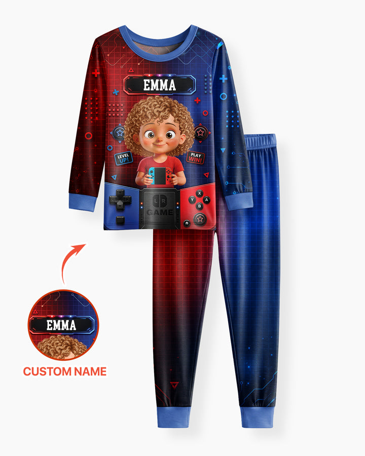 Game Controller Baby Bamboo Two Piece Long Sleeve Pajama Set