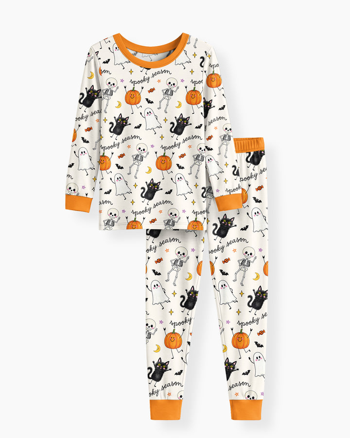 Conjunto de pijama de dos piezas de bambú con mangas largas, plantilla PERSONALIZADA