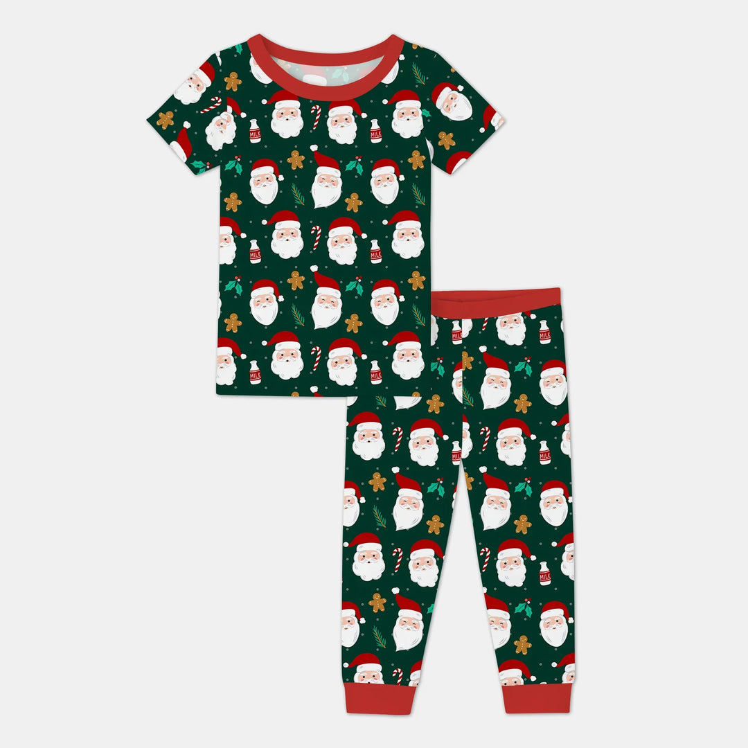 Christmas Sweet Santa Two Piece Short Sleeve Pajama Set