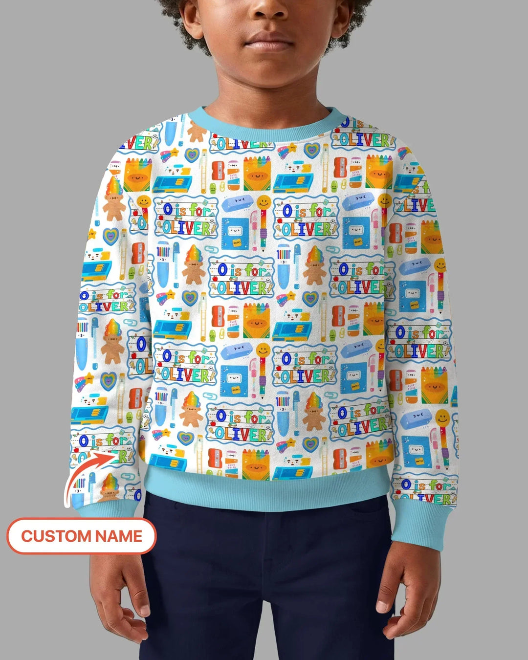 Custom Name Classroom Cuties Bamboo Crewneck Sweatshirt