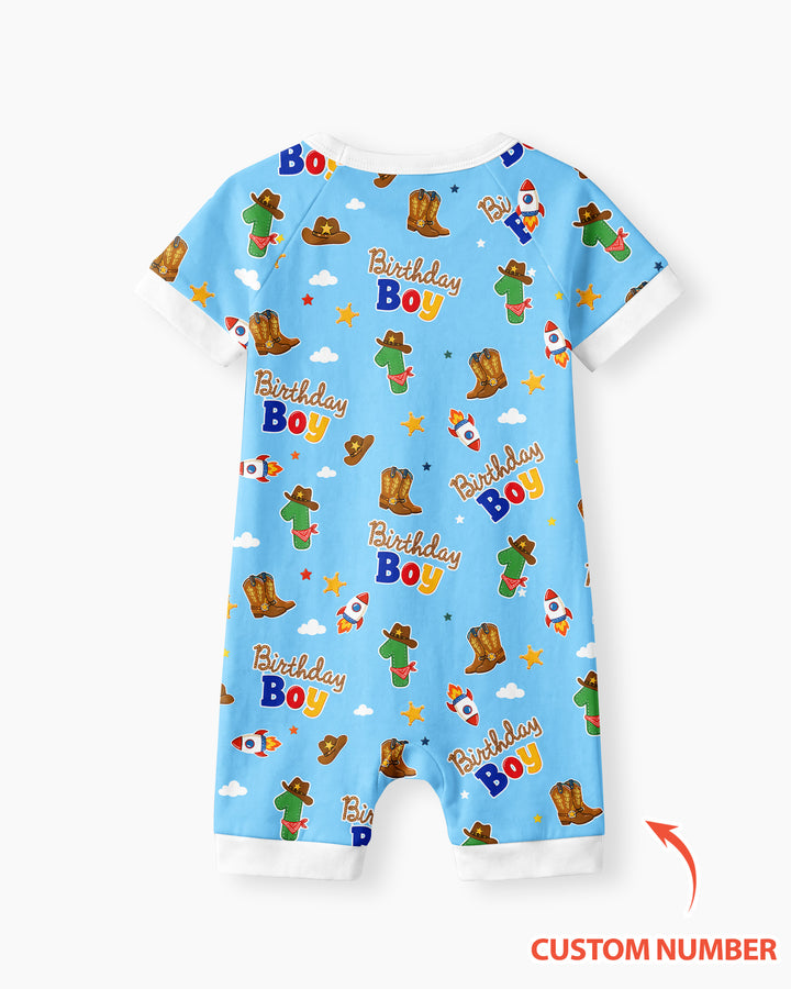 Plantilla PERSONALIZADA de Bambú Pijama Corto con Cremallera