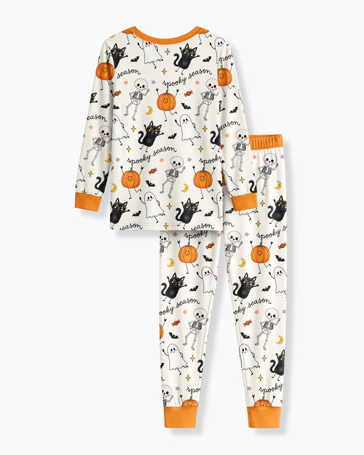 Conjunto de pijama de dos piezas de bambú con mangas largas, plantilla PERSONALIZADA