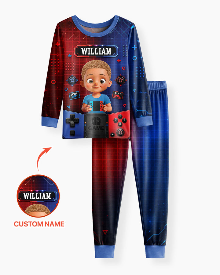 Game Controller Baby Bamboo Two Piece Long Sleeve Pajama Set