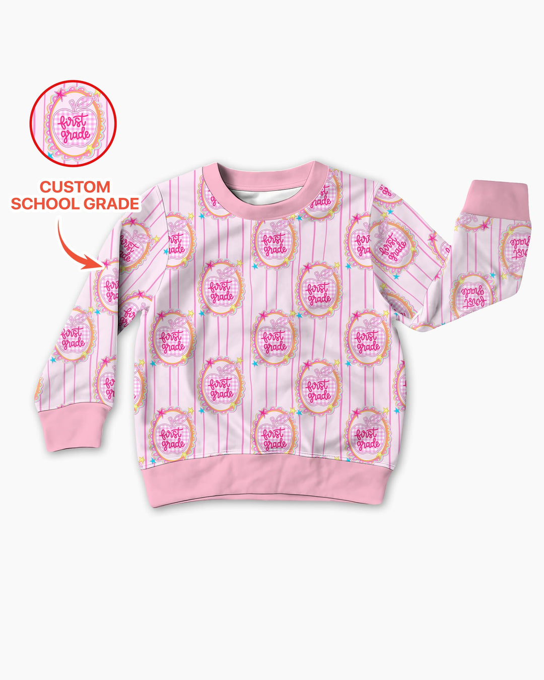 Sudadera de cuello redondo de bambú con plantilla personalizada