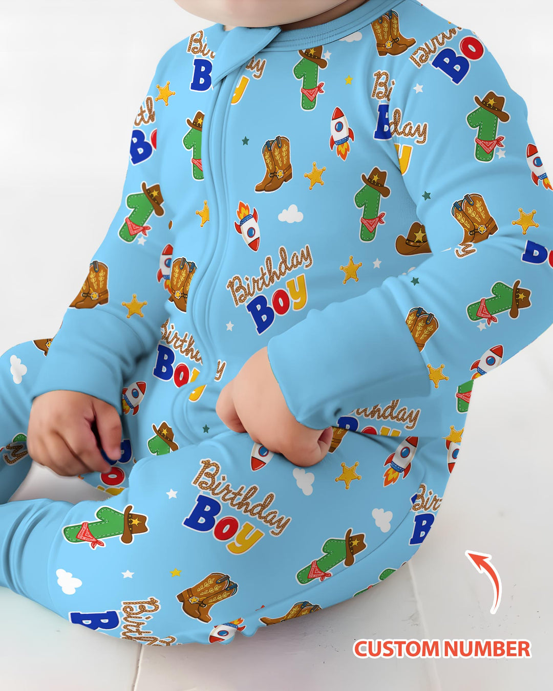 Gerippte Babykleidung mit individuellem Foto - Weich &amp; Skizzenhaft