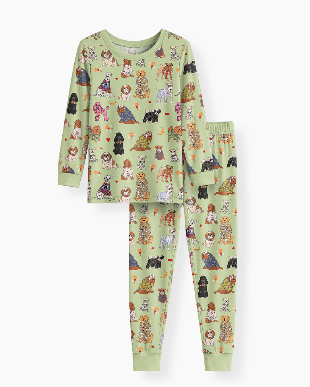 Paws In Pajamas Bamboo Two Piece Long Sleeve Pajama Set