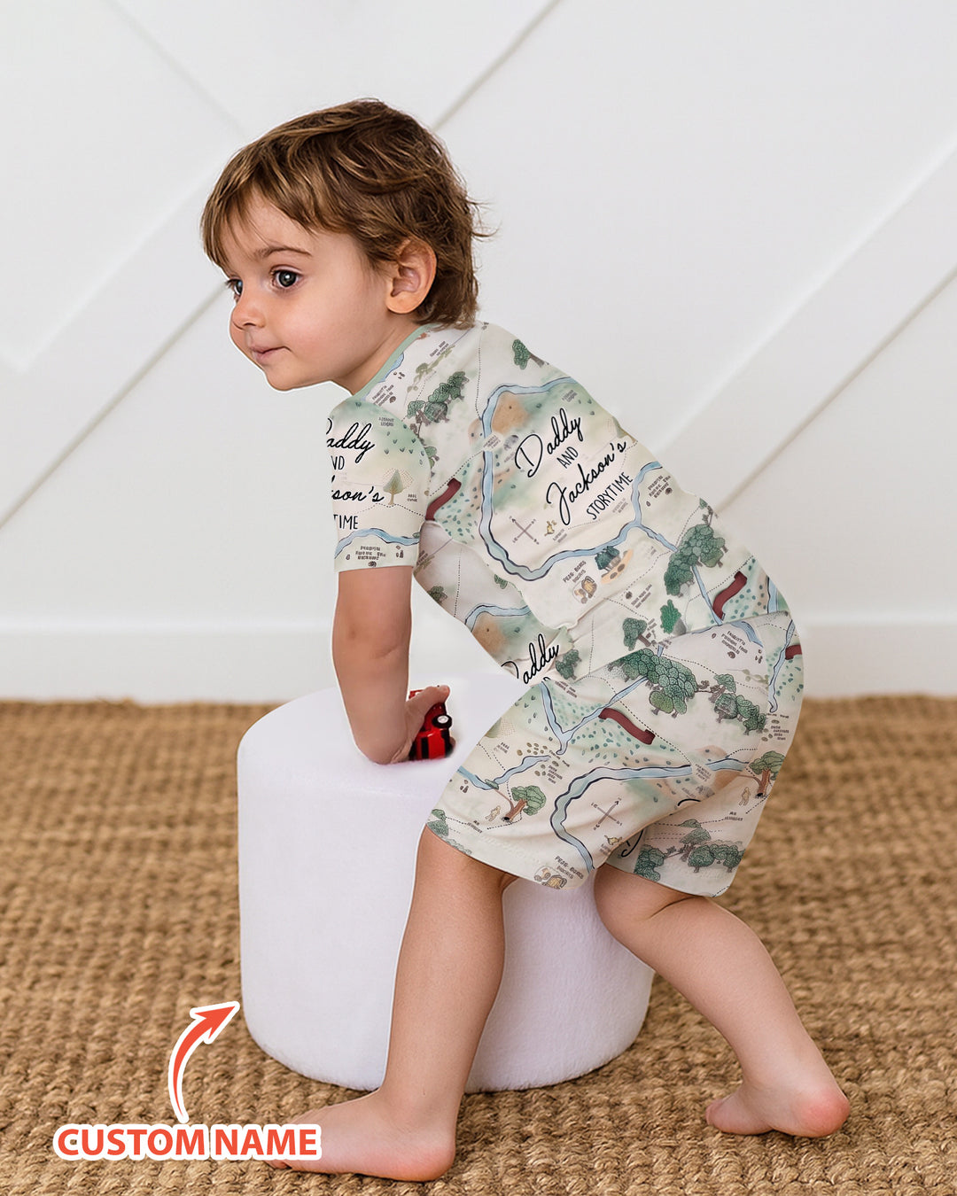 Conjunto de Pijama de Dos Piezas de Bambú con Mangas Cortas y Pantalones Cortos
