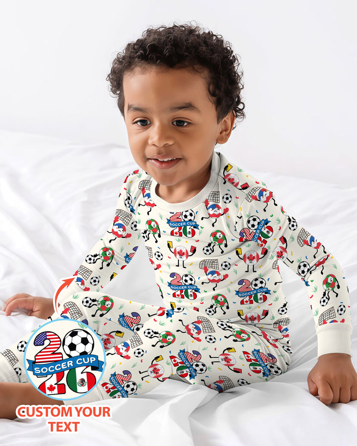 Soccer Squad 2026 Bamboo Two Piece Long Sleeve Pajama Set