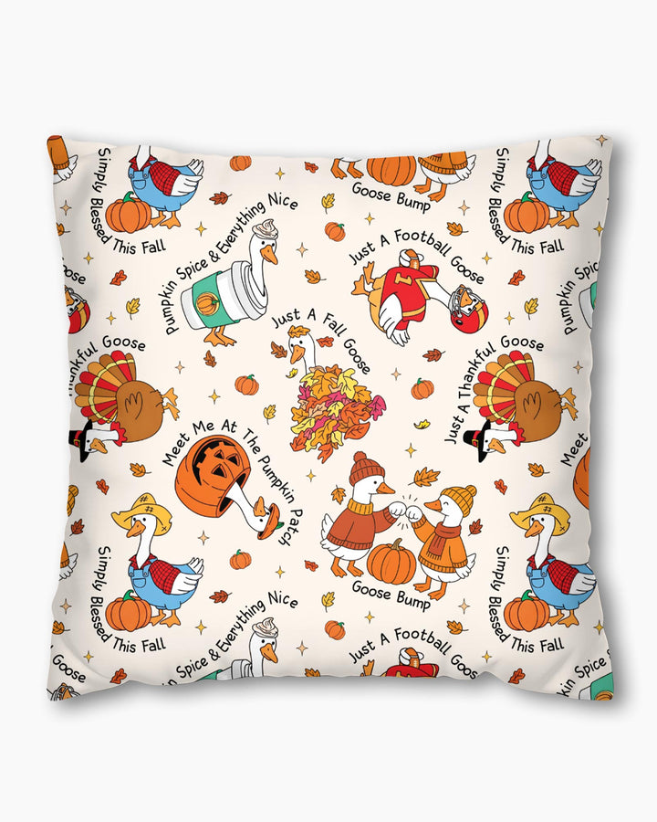 Just A Fall Goose Family Matching Bamboo Pillow Case