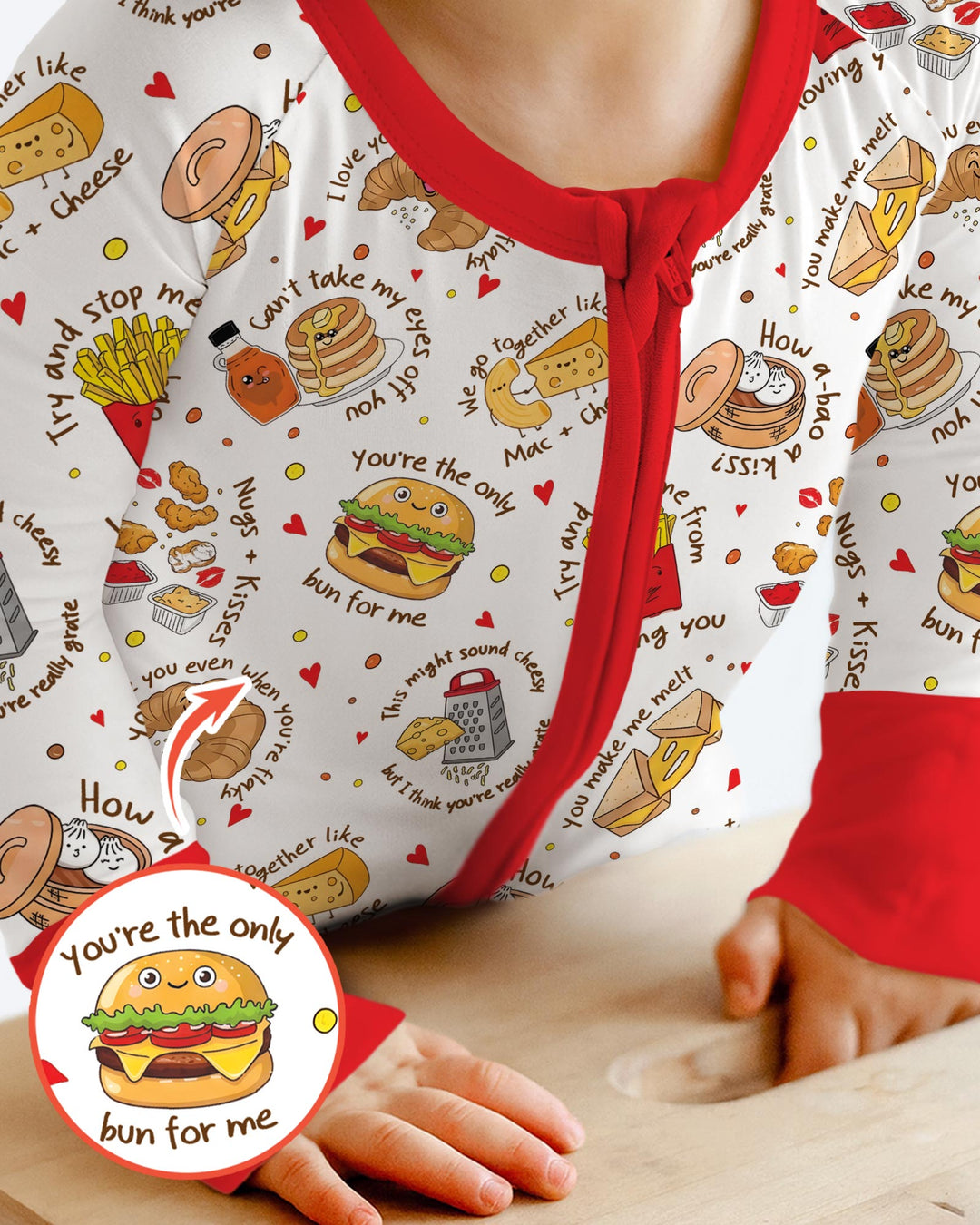 Food Puns Love Bamboo Convertible Zippy