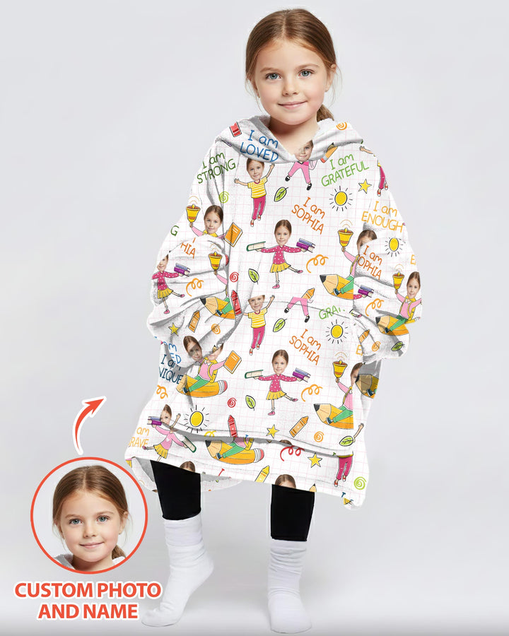 Plantilla de Sudadera Manta de Bambú Personalizada