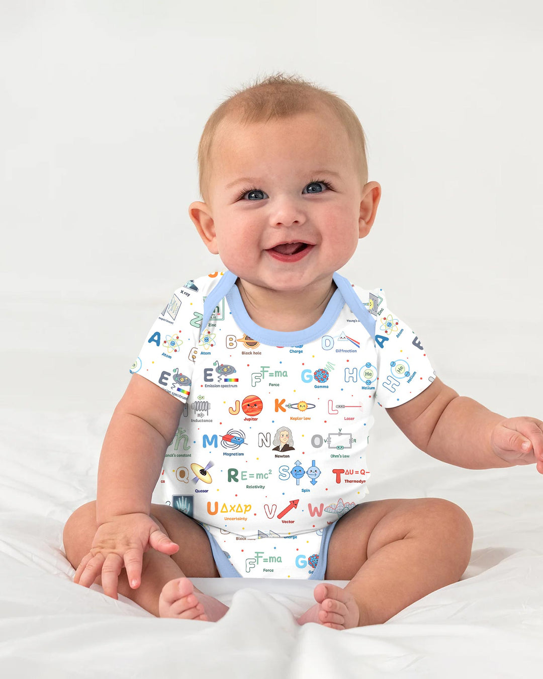 The Physics Alphabet Bamboo Bodysuit