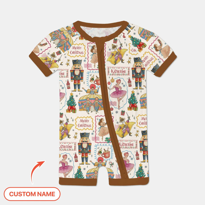 Custom Name "Magic of The Nutcracker" Merry Christmas Shorty Zippy