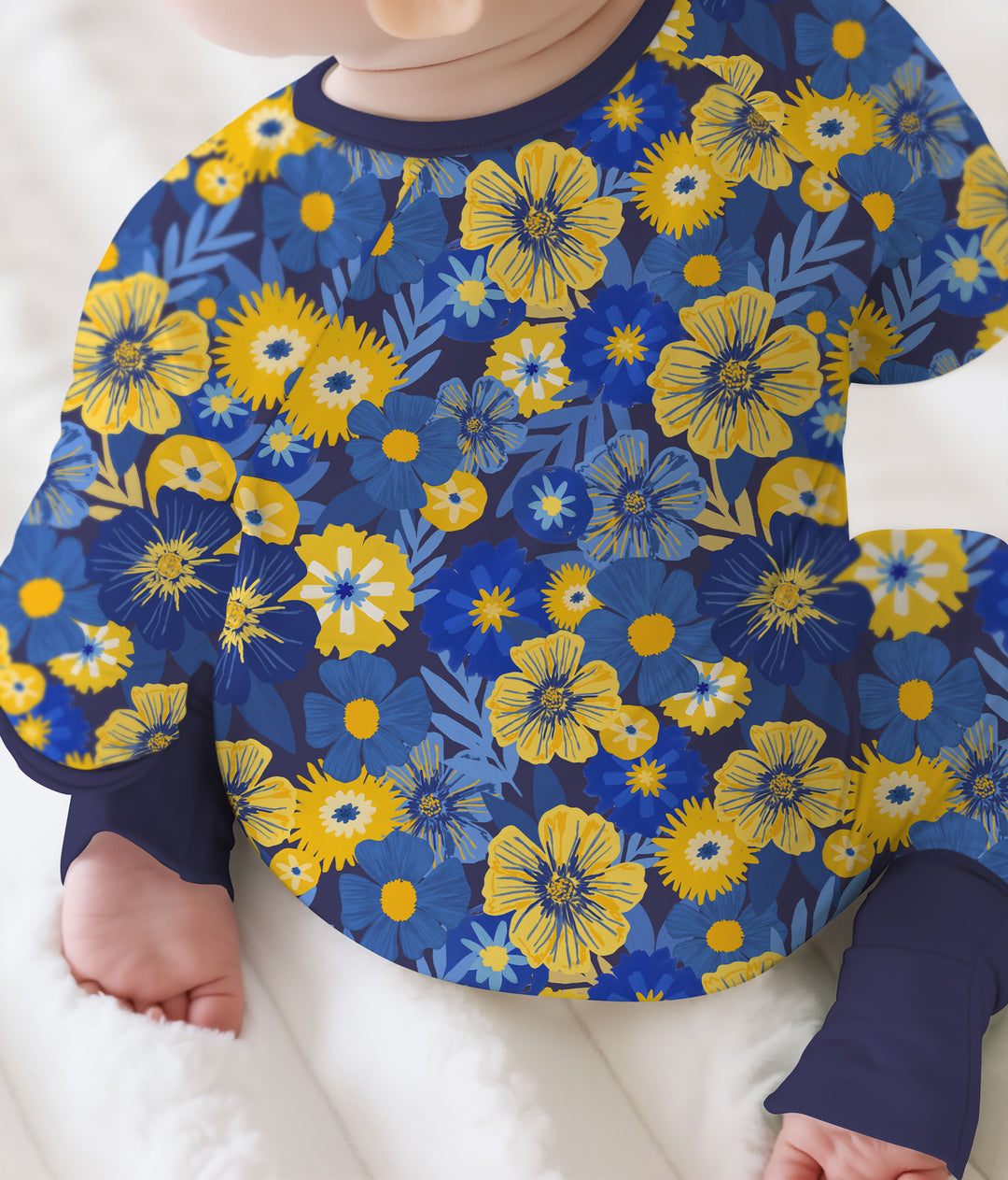Hanukkah Little Flowers Girl Convertible Zippy , Hanukkah Little Flowers Girl Convertible Zippy - 0-3M