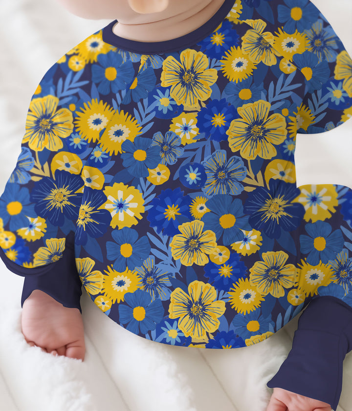 Hanukkah Little Flowers Girl Convertible Zippy , Hanukkah Little Flowers Girl Convertible Zippy - 0-3M