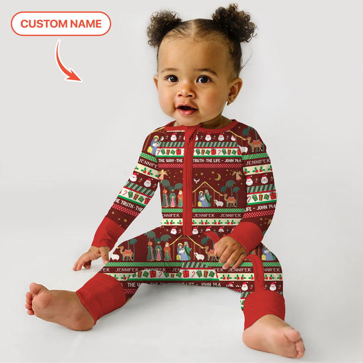 Jesus The Way The Truth The Life Custom Name Convertible Zippy