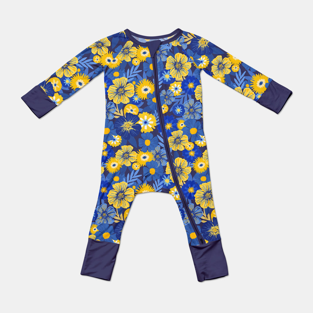 Hanukkah Little Flowers Girl Convertible Zippy , Hanukkah Little Flowers Girl Convertible Zippy - 0-3M