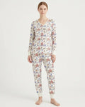 Vintage Lousiana Circus Toile Family Matching Bamboo Women Pajama Set