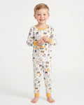 Funny Cat Love Scientist Bamboo Two Piece Long Sleeve Pajama Set