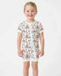 Vintage Lousiana Circus Toile Family Matching  Bamboo Shorty Zippy