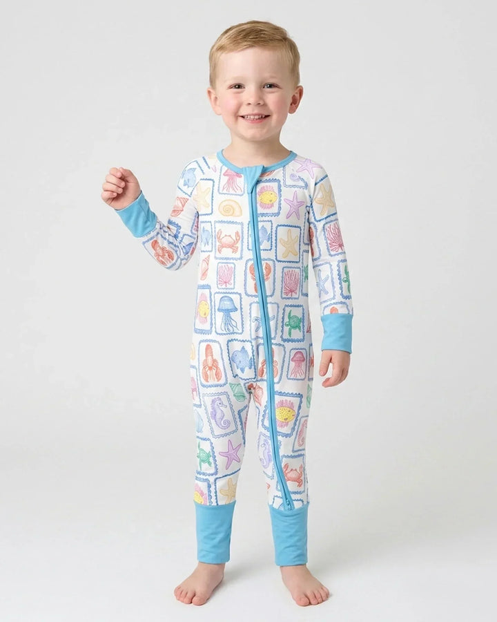 Coastal Treasures Family Matching Bamboo Convertible Zippy