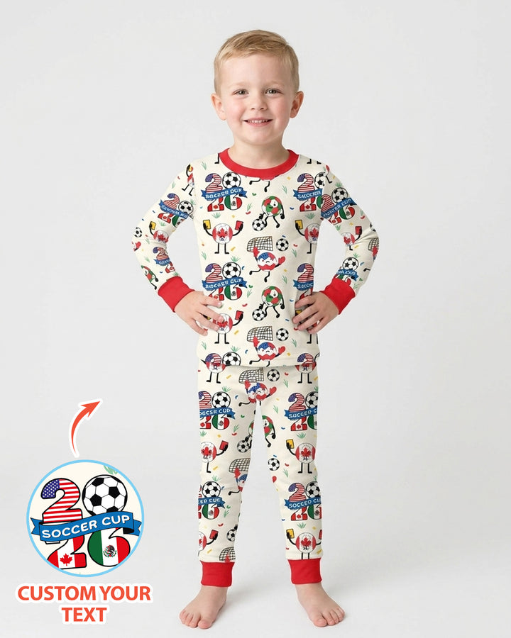 Soccer Squad 2026 Bamboo Two Piece Long Sleeve Pajama Set