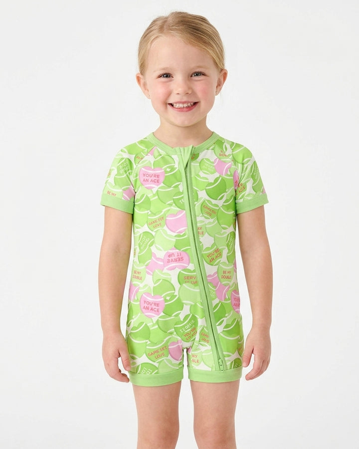 Tennis Candy Family Matching Bamboo Shorty Zippy