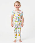 Conjunto de pijama de dos piezas de manga corta de bambú