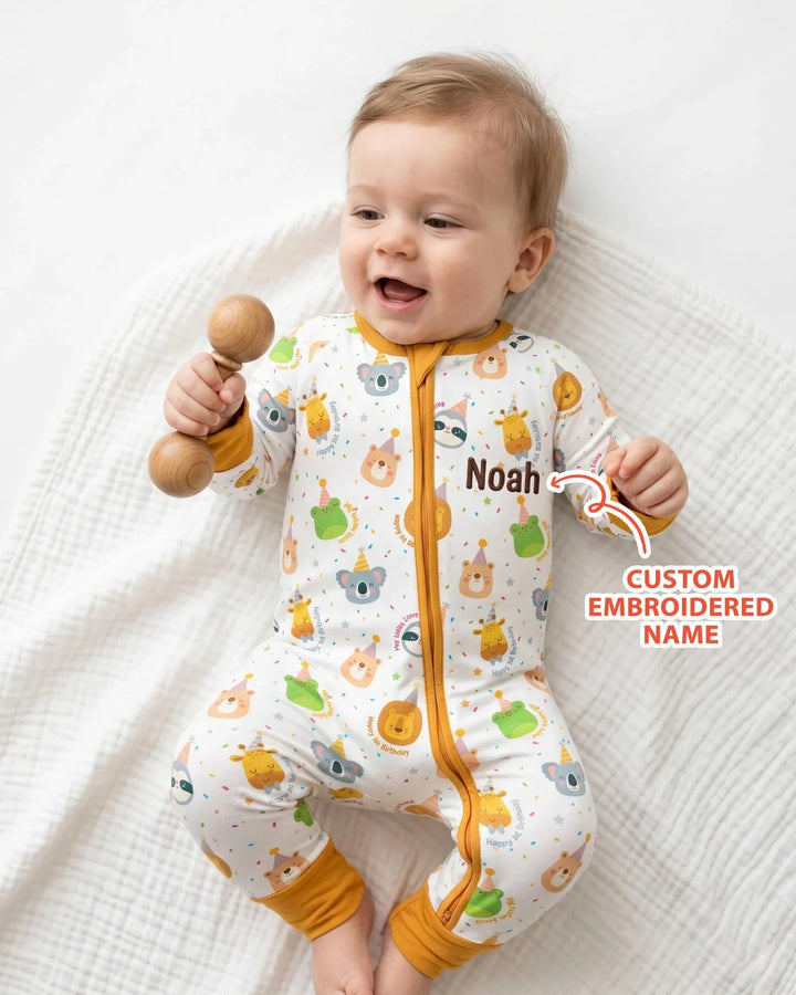 Gerippte Babykleidung mit individuellem Foto - Weich &amp; Skizzenhaft