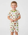 Bug Learning Bamboo Two Piece Short Sleeve Shorts Pajama Set