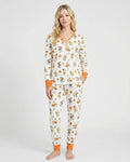 Silly Goose Playing Basketball Bamboo Women Pajama Set