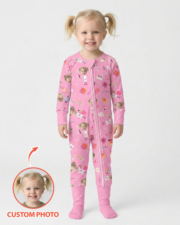 Custom Image Chemical Laboratory Bamboo Convertible Zippy